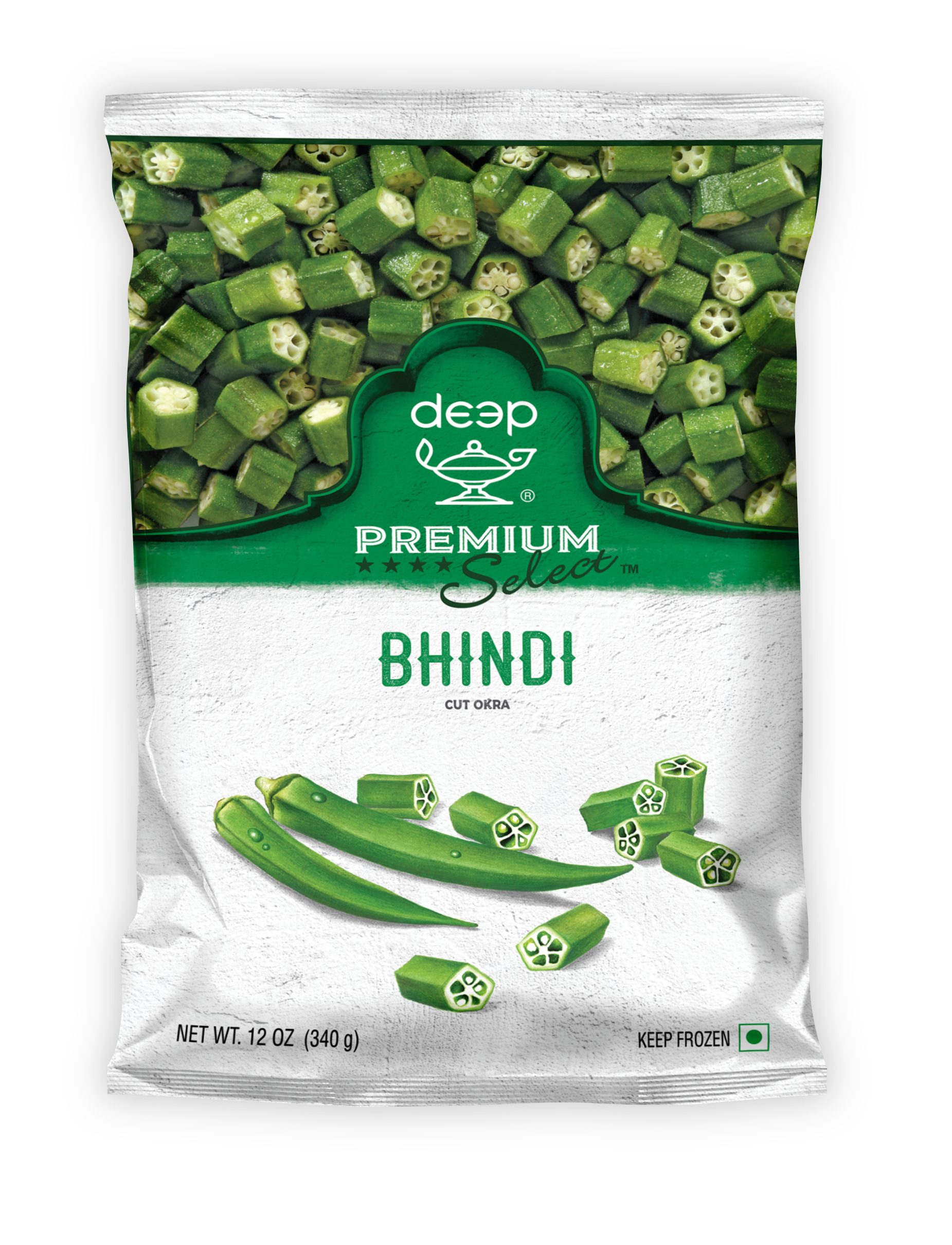 (DIQ12) OKRA (CUT) 0.340KG X 24