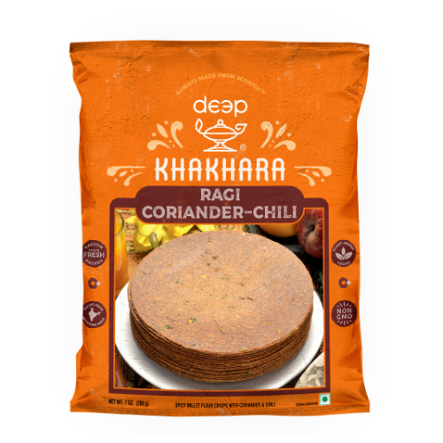 DEEP RAGI CORIANDER CHILLI KHAKHRA 0.200KG X 32