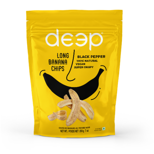 DEEP BLACK PEPPER LONG BANANA CHIPS 0.200KG X 15