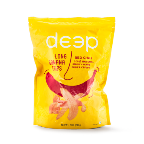 DEEP RED CHILLI LONG BANANA CHIPS 0.200KG X 15