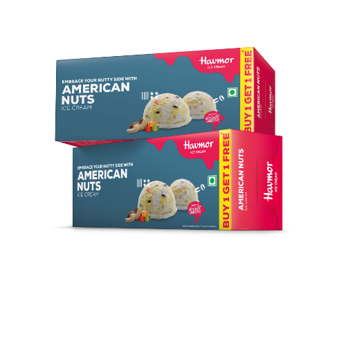Havmor American Nuts (1 + 1 Combo) 700ML X 44