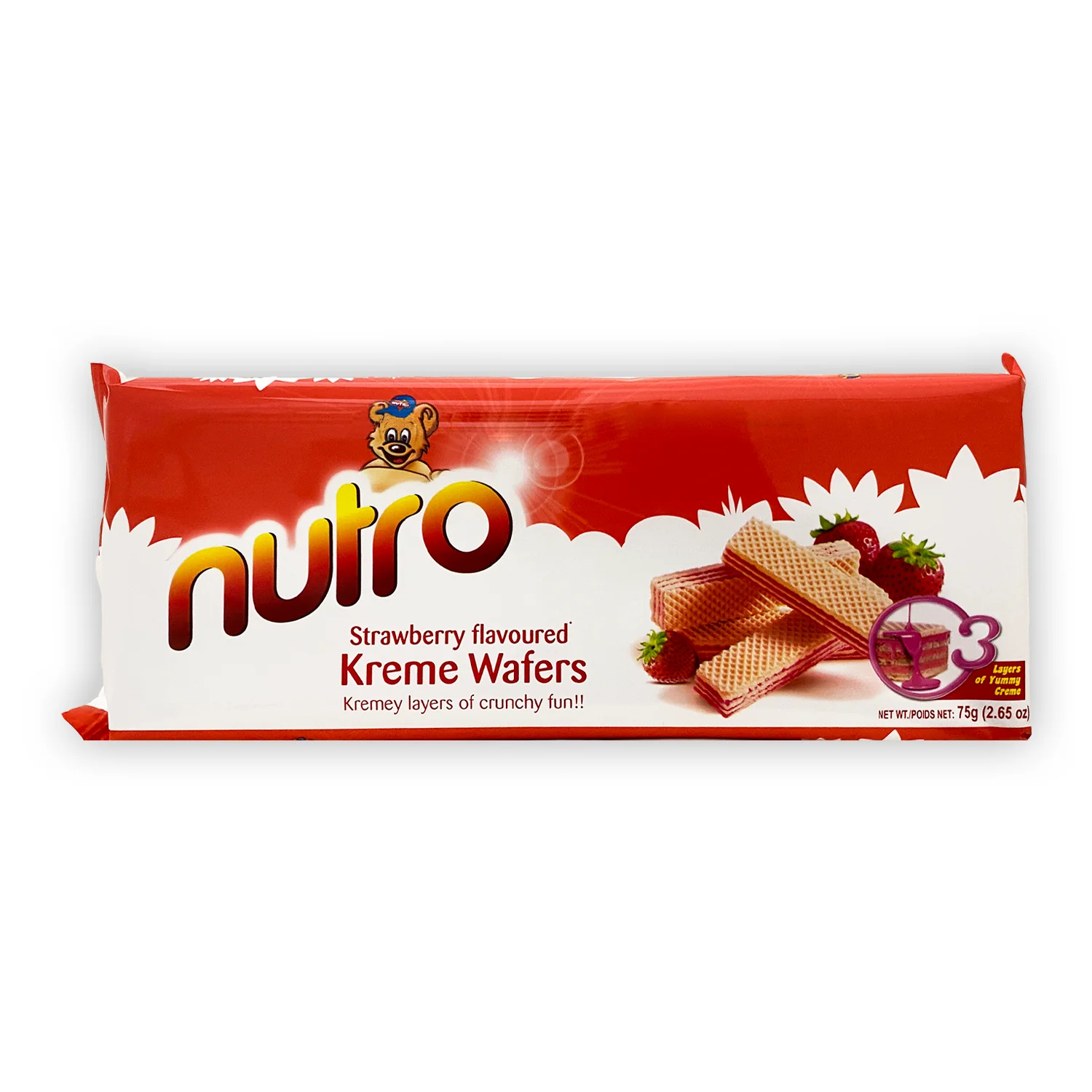 NUTRO WAFER STRAWBERRY 0.150KG X 24