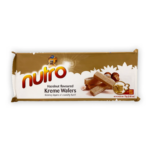 NUTRO WAFER HAZELNUT 0.075KG X 24