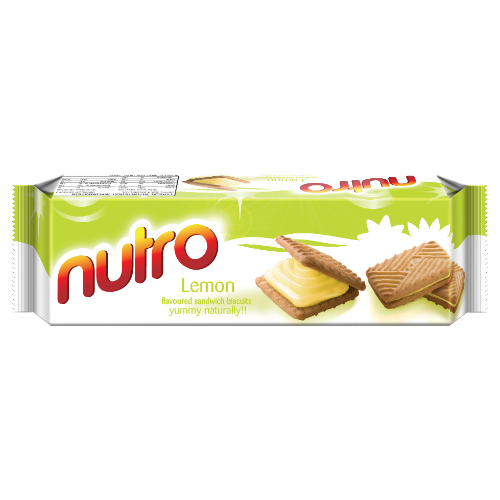 NUTRO CREAM BISCUITS LEMON 0.450KG X 10