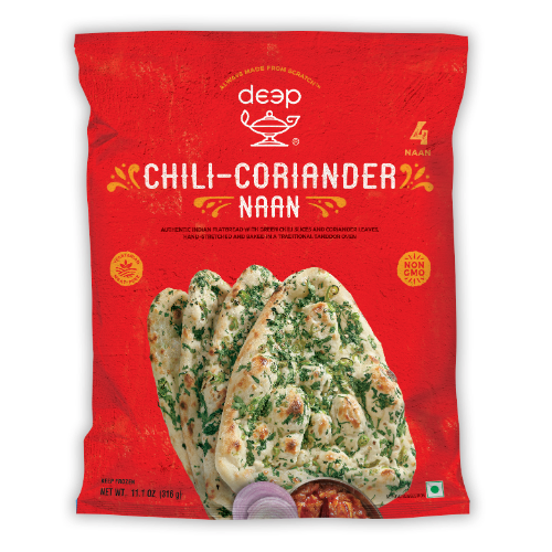 DEEP CHILLI CORIANDER NAAN 0.316KG X 24