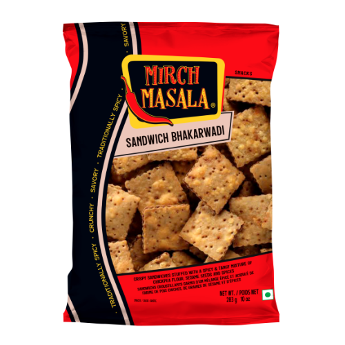 (76M) MIRCH MASALA SANDWICH BHAKHARWADI 0.283KG X15