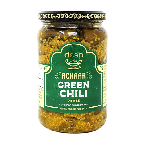 (P47) DEEP GREEN CHILLI PICKLE 0.283KG X 12 BOTTLE