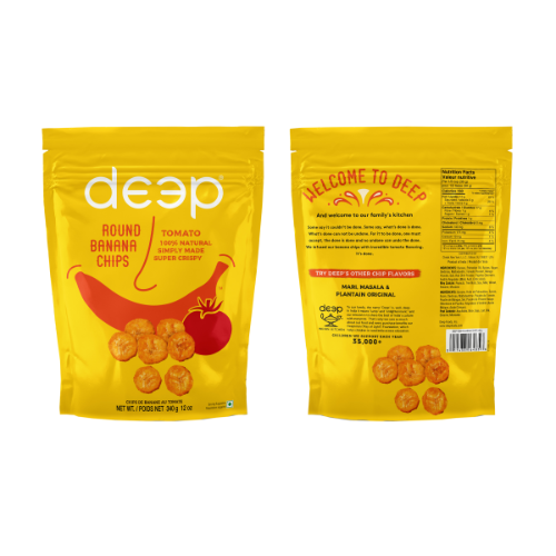 (186) ROUND BANANA CHIPS - TOMATO 0.340KG X 15