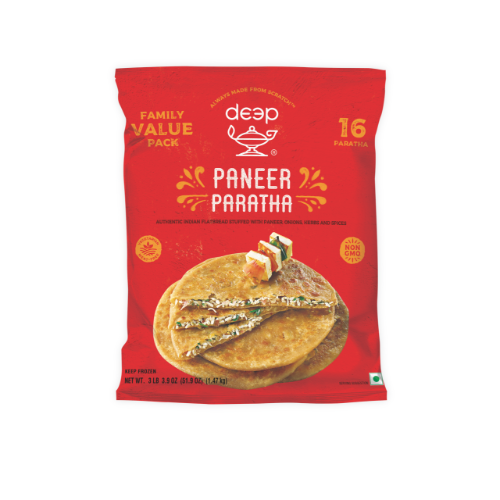 (BR37) FAMILY PACK PANEER PARATHA 1.470KG X 8