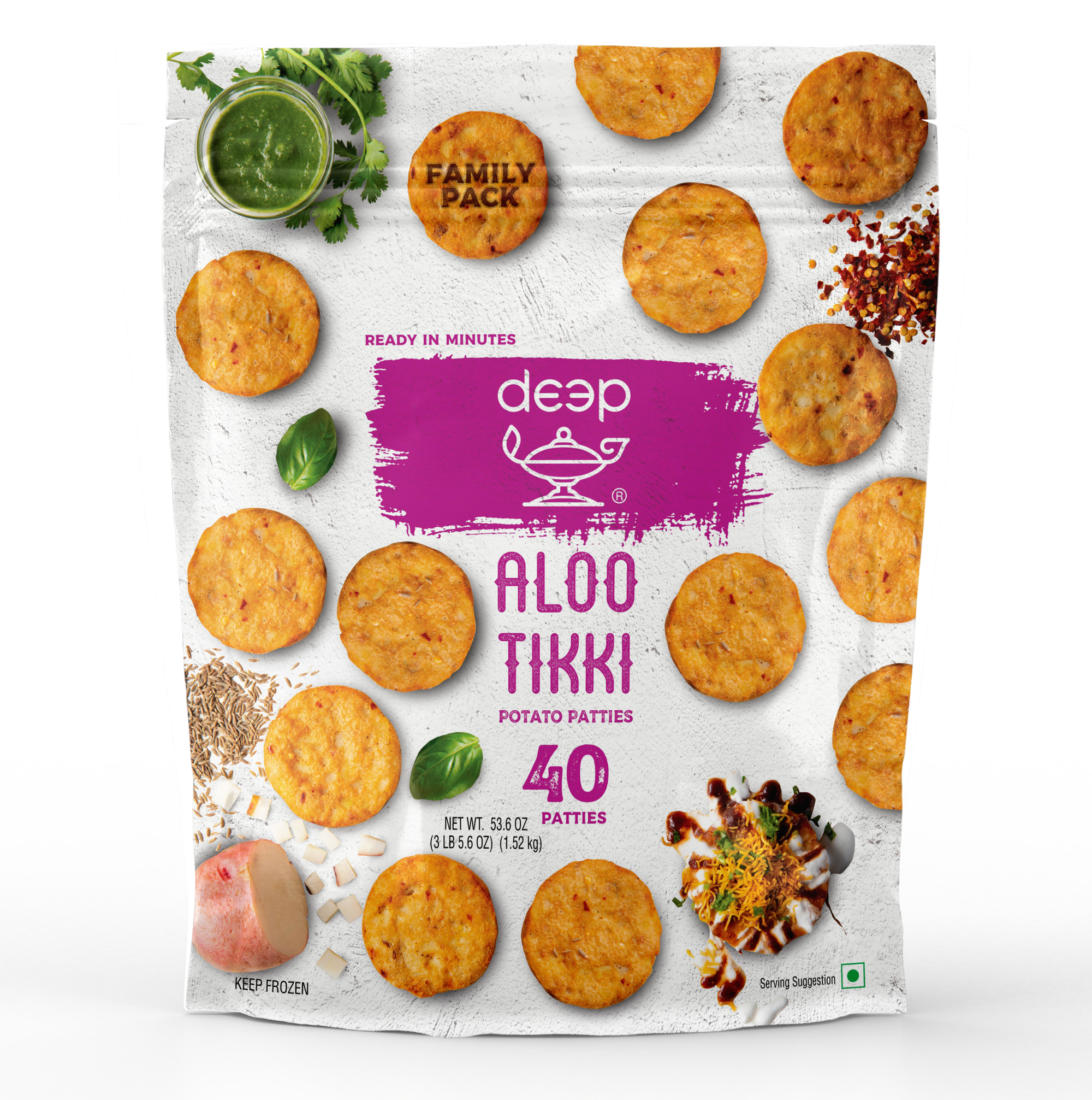 (DBA1L) ALOO TIKKI FAMILY PACK 1.520KG X 6
