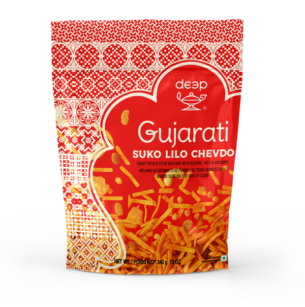 (DG7) DEEP GUJARATI SUKO LILO CHEVDO 0.340KG X 15