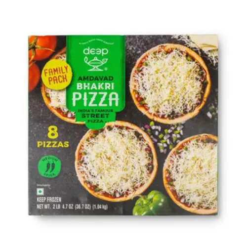 DEEP FAMILY PACK AMDAVAD BHAKRI PIZZA 1.040KG X 8
