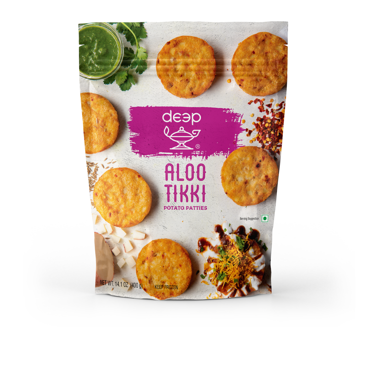 DEEP ALOO TIKKI 0.400KG X 18