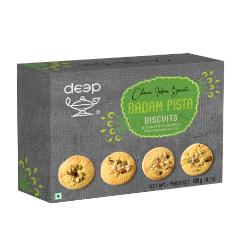 DEEP BADAM BISCUITS 0.400KG X 18