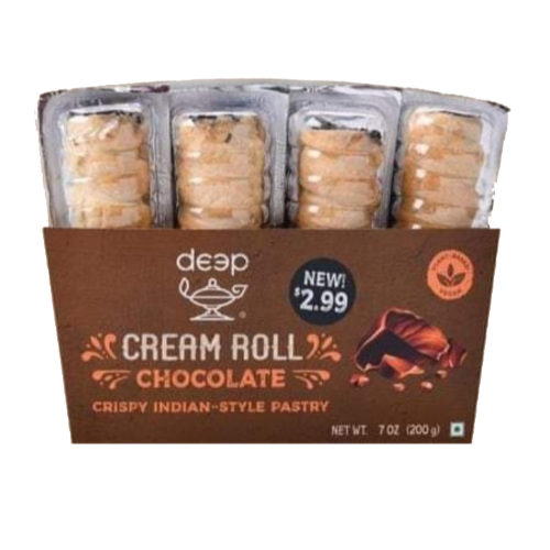 DEEP CREAM ROLL CHOCOLATE 0.200KG X 18