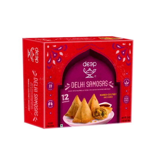 DEEP DELHI SAMOSA WITH CHUTNEY 0.680KG X 12