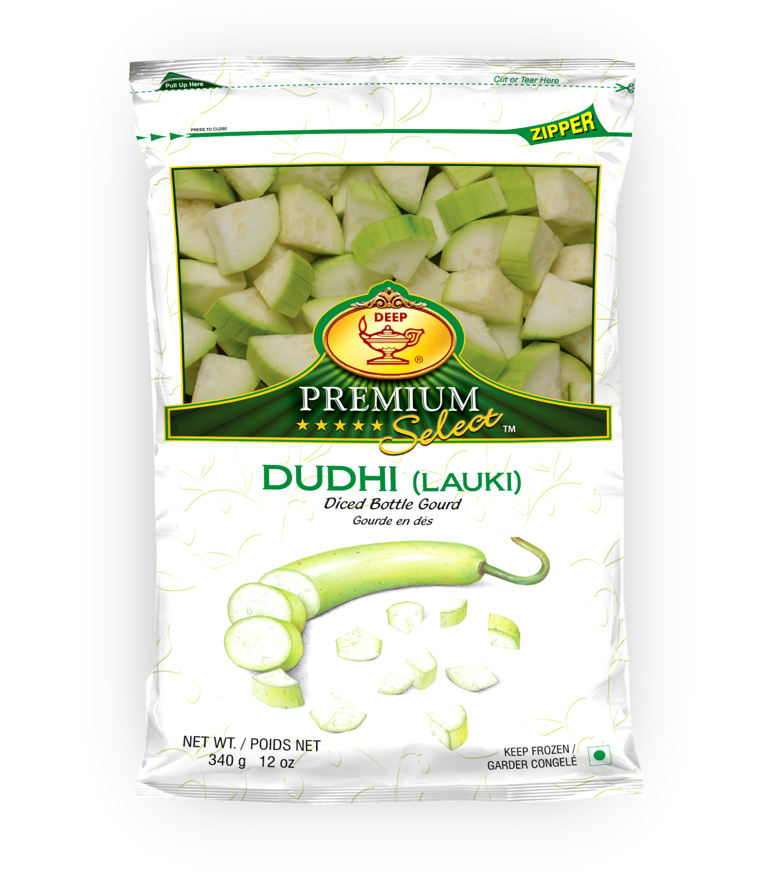DEEP DUDHI (LAUKI DICED) 0.340KG X 24