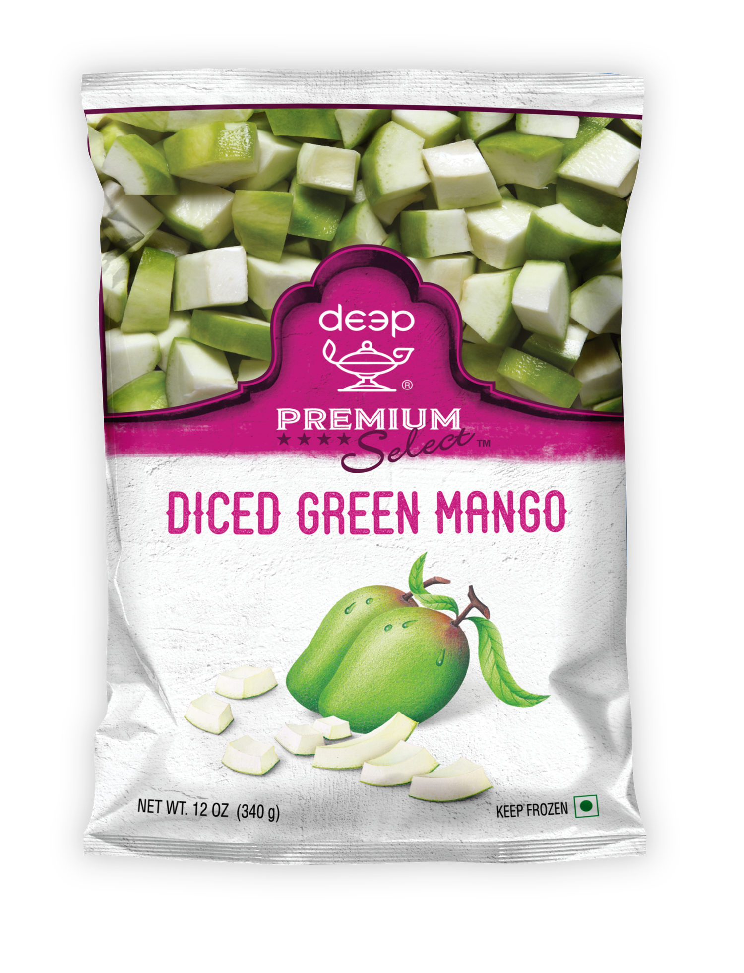 DEEP GREEN MANGO DICE 0.340KG X 24