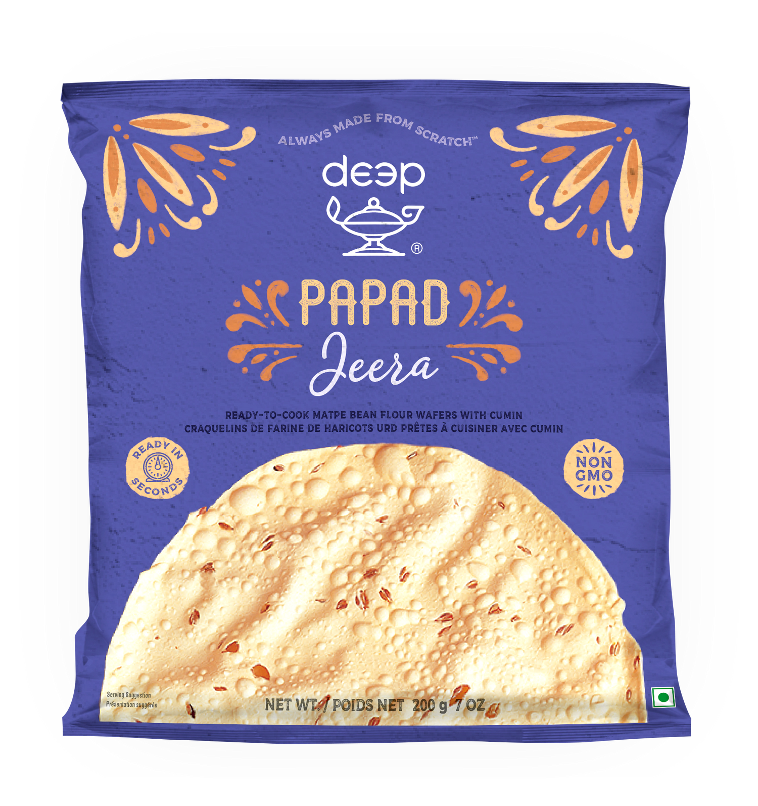 DEEP JEERA PAPAD 0.200KG X 40