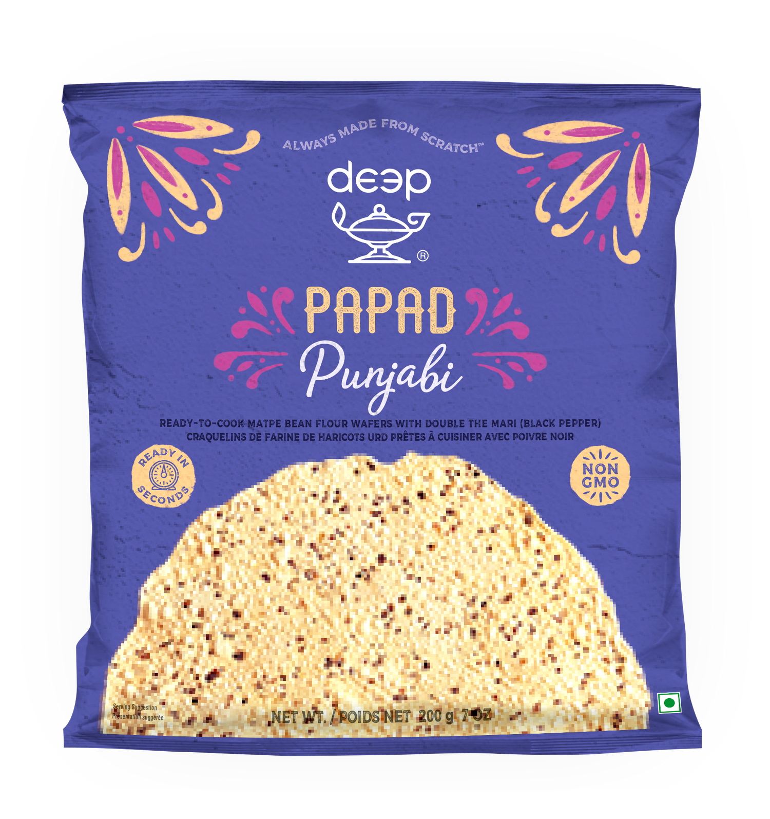DEEP PUNJABI PAPAD 0.200KG X 40