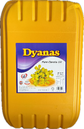DYANAS CANOLA OIL 20L YELLOW JERRYCAN
