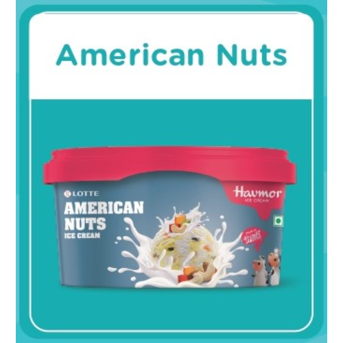 Havmor American Nuts (Tub) 500ML X 30