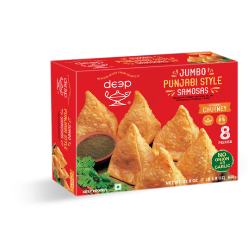 DEEP PUNJABI SAMOSA WITH CHUTNEY 0.648KG X 8