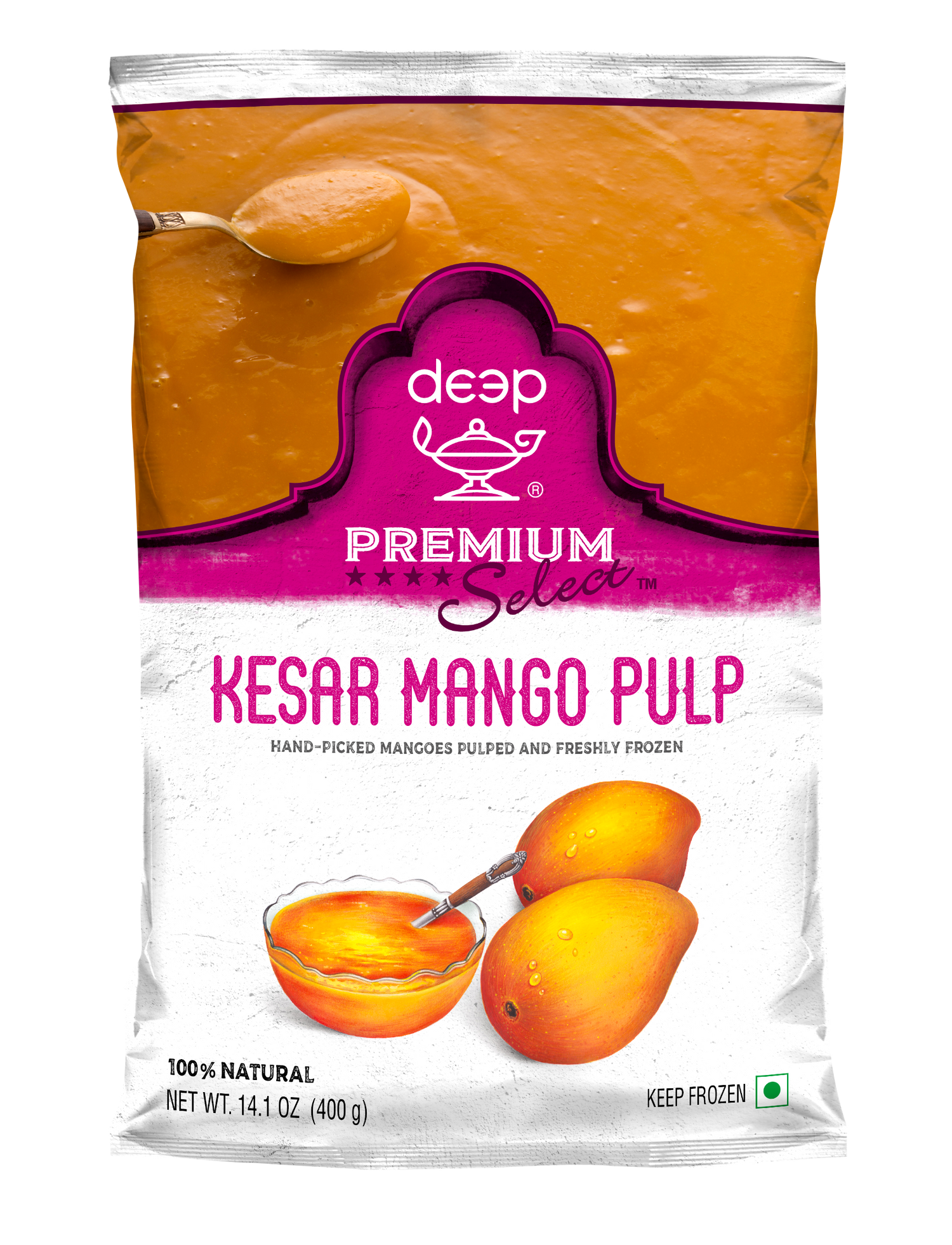 (DIQ99) MANGO PULP POUCH 0.400KG X 24