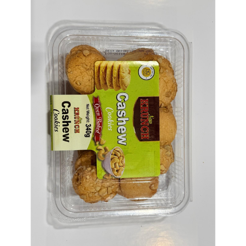 NEW KRUNCH CASHEW COOKIES 0.340KG X 24