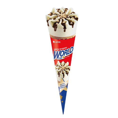 Havmor Nutty French Vanilla (Cone) 150ML X 8