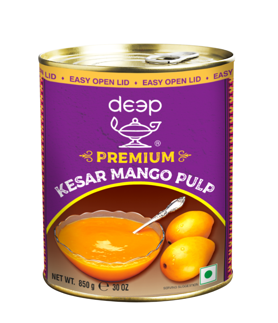 DEEP KESAR MANGO PULP CAN 850G X 6