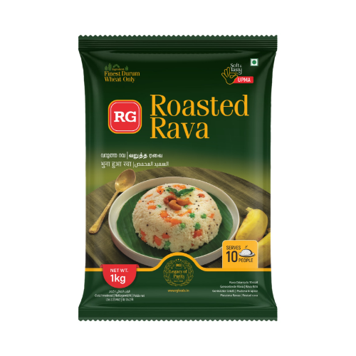 RG ROASTED RAVA 1.000KG X 12