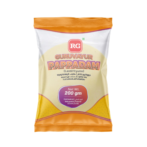 RG GURUVAYUR PAPPADAM 0.200KG X 50