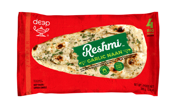 (BR63) DEEP RESHMI GARLIC NAAN 0.380KG X 24