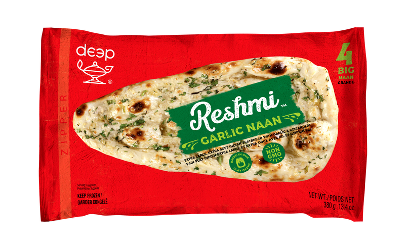(BR63) DEEP RESHMI GARLIC NAAN 0.380KG X 24