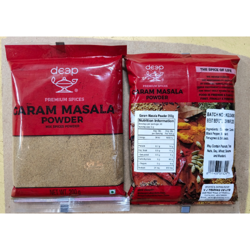 DEEP GARAM MASALA POWDER 0.200KG X 20