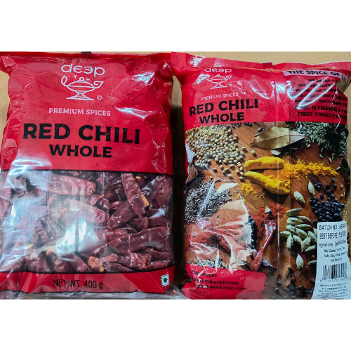 DEEP RED CHILLI WHOLE 0.400KG X 20