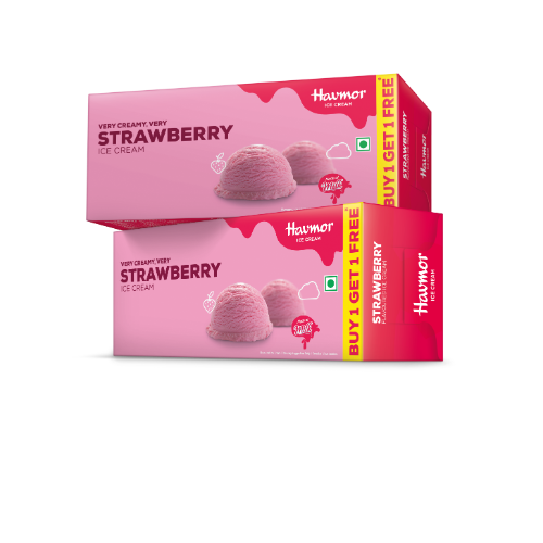 Havmor Strawberry (1 + 1 Combo) 700ML X 44