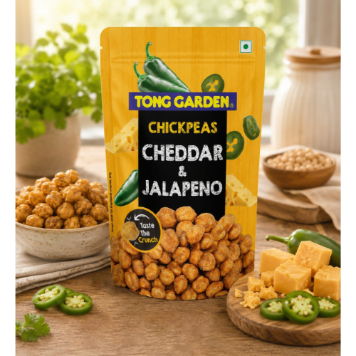 TONG GARDEN CHICKPEAS CHEDDAR & JALAPENO 0.075KG X 36