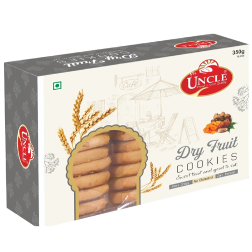 UNCLE DRY FRUIT COOKIES 0.350KG X 20