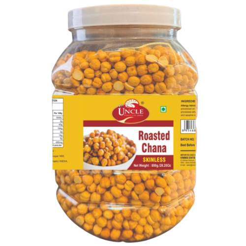 UNCLE ROASTED CHANA SKINLESS 0.800KG X 10