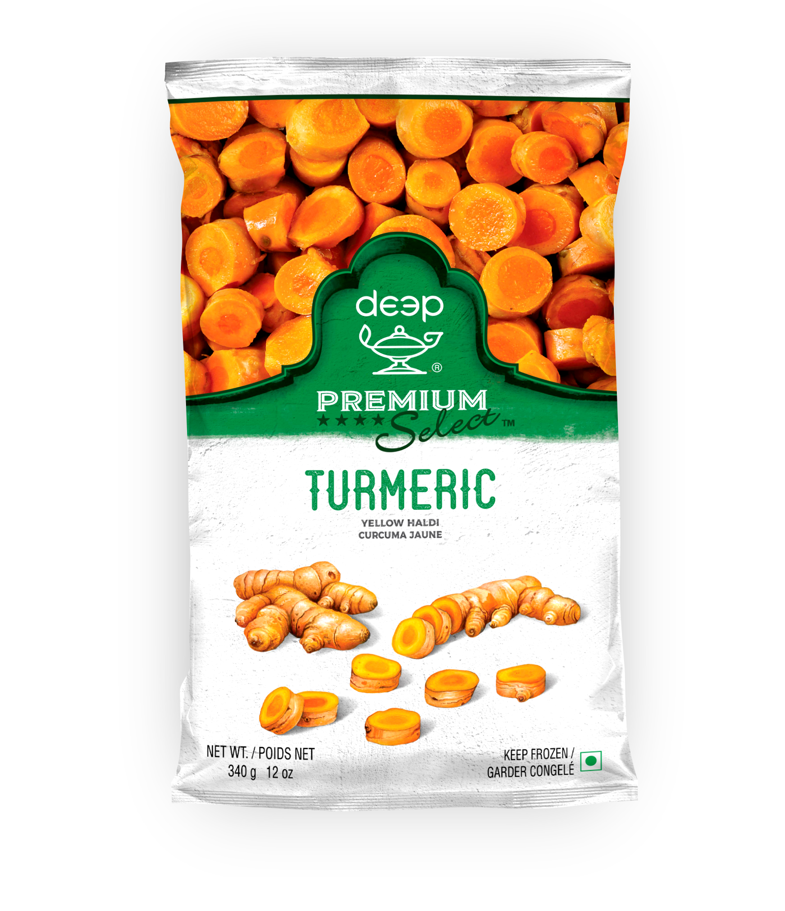 (DIQ89) TURMERIC YELLOW HALDI 0.340KG X 24