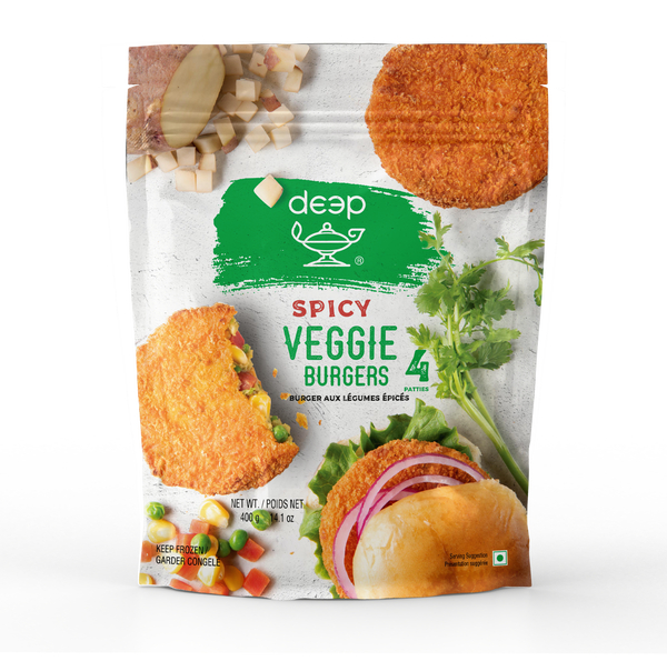 (DBA3) SPICY VEGGIE BURGER PATTY (4PCS) 0.400KG X 18